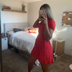 Thrifted flounce dress